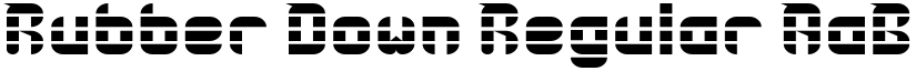 Rubber Down Regular font