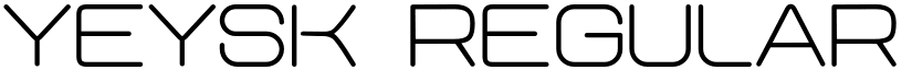 Yeysk Regular font