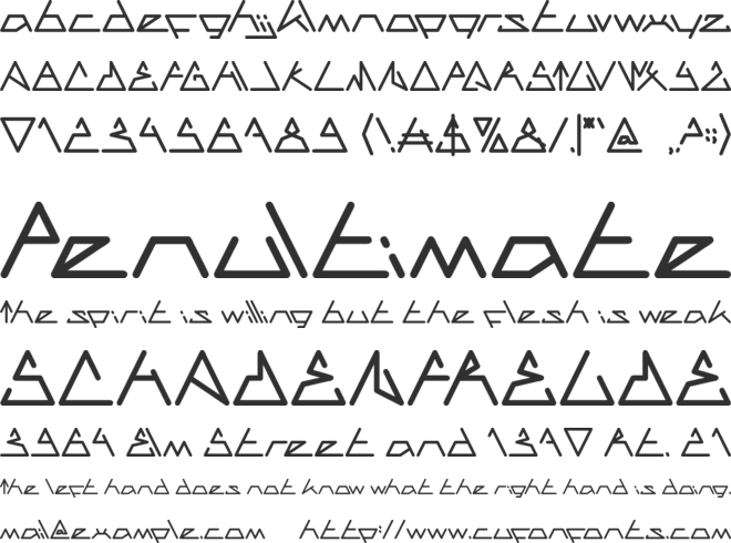 CECILE font preview
