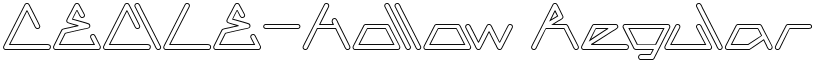 CECILE-Hollow Regular font