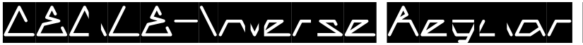 CECILE-Inverse Regular font