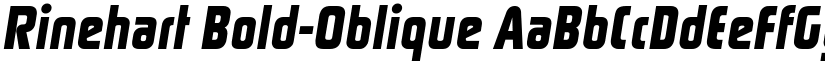 Rinehart Bold-Oblique font