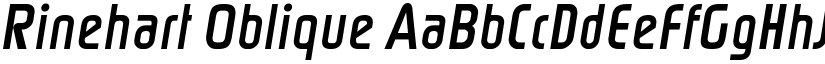 Rinehart Oblique font