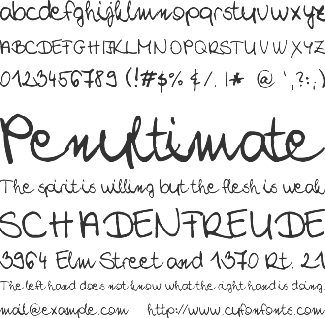 Chloe 2 font preview