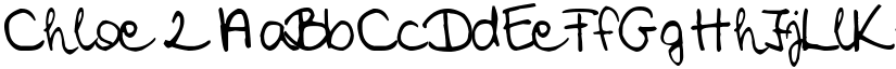 Chloe 2 font