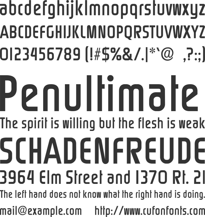 Rinehart font preview