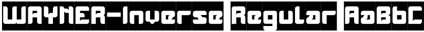 WAYNER-Inverse Regular font