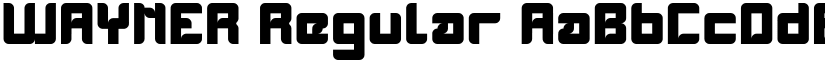 WAYNER Regular font
