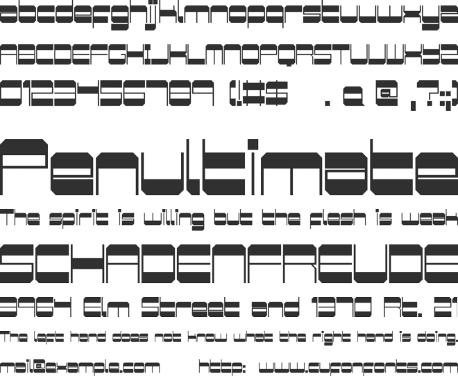 Retro Mania font preview