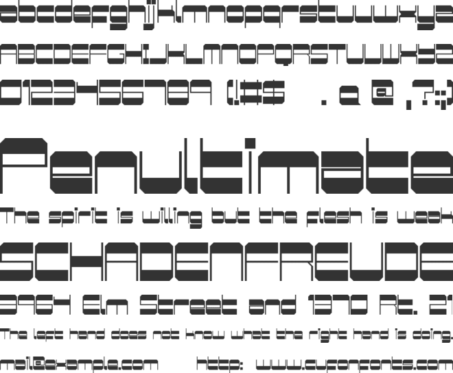 Retro Mania font preview