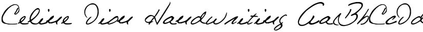 Celine Dion Handwriting font download