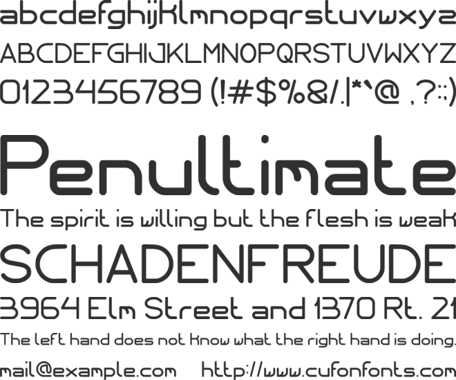 Internationalist font preview