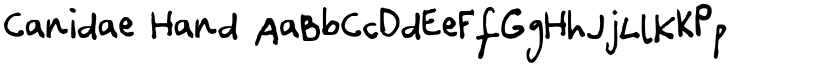 Canidae Hand font