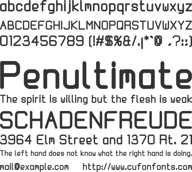 Kallio font preview
