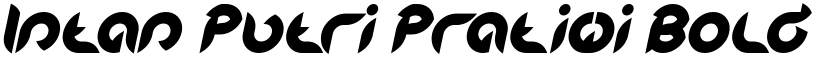 Intan Putri Pratiwi Bold Italic font