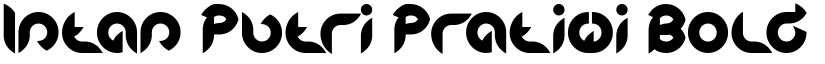 Intan Putri Pratiwi Bold font