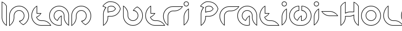 Intan Putri Pratiwi-Hollow Regular font