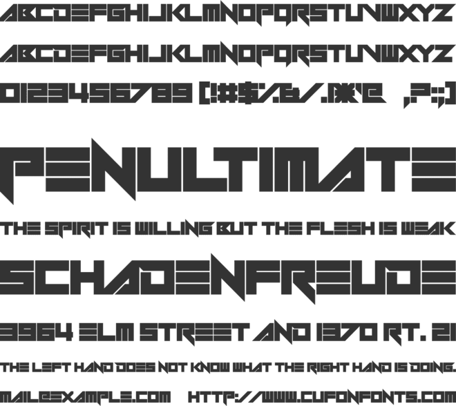 Serpentire font preview