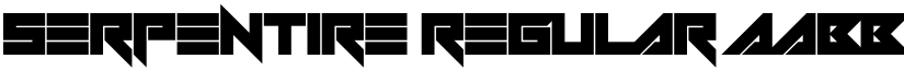 Serpentire Regular font