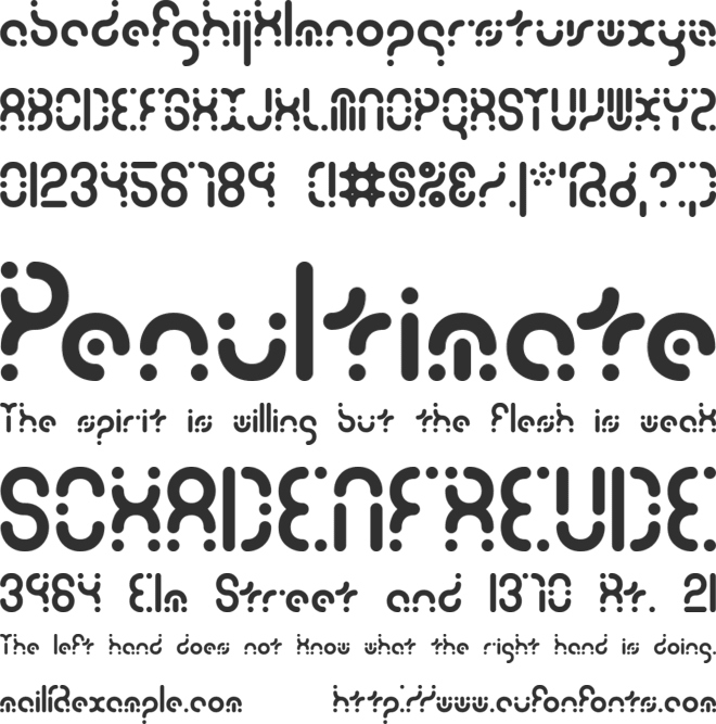Zoetrope (BRK) font preview