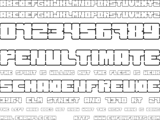 Kurvenreich font preview