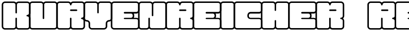 Kurvenreicher Regular font
