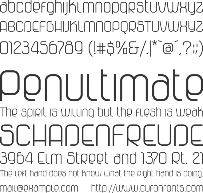 Vagebond C font preview