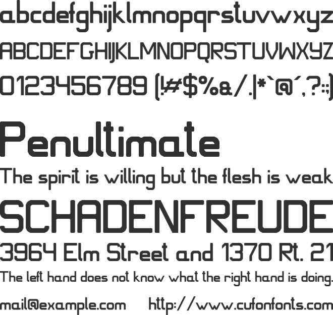 JD Ice font preview