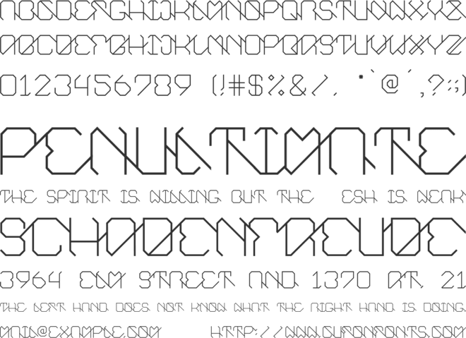 EUnity font preview