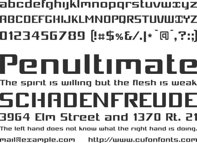 Mobitale Original font preview