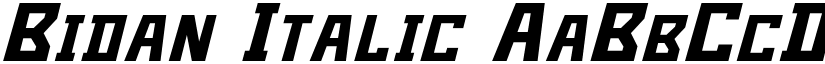 Bidan Italic font
