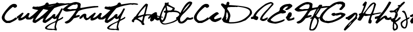 CuttyFruty font