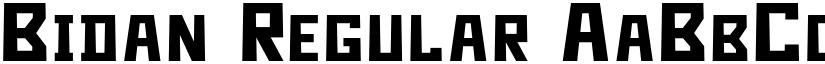 Bidan Regular font