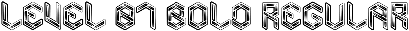 Level 01 Bold Regular font