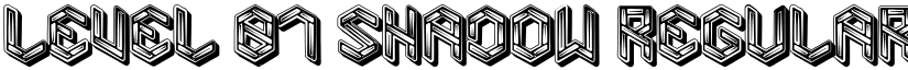 Level 01 Shadow Regular font