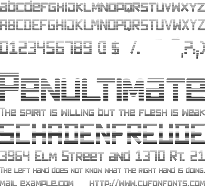 dark forest 1 font preview