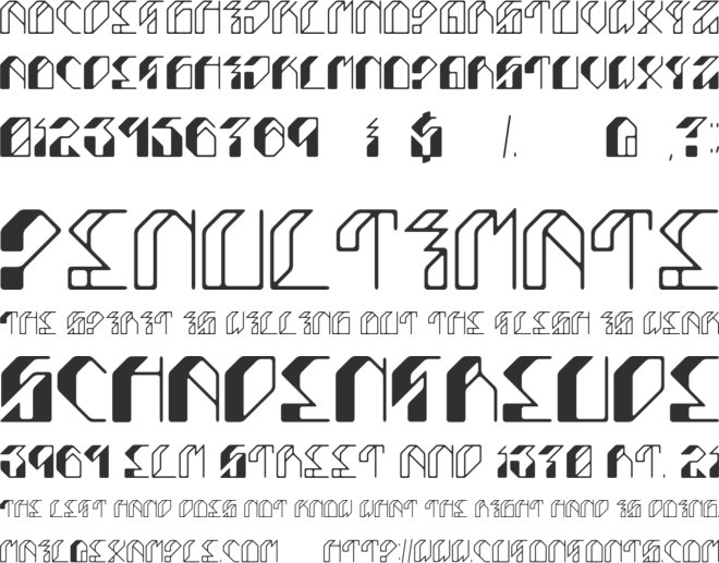 Leptoc font preview