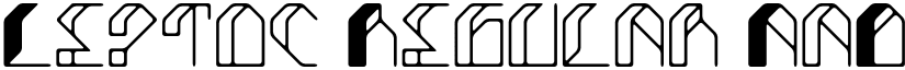 Leptoc Regular font