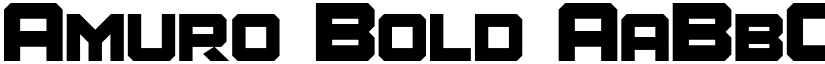 Amuro Bold font