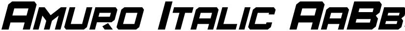Amuro Italic font