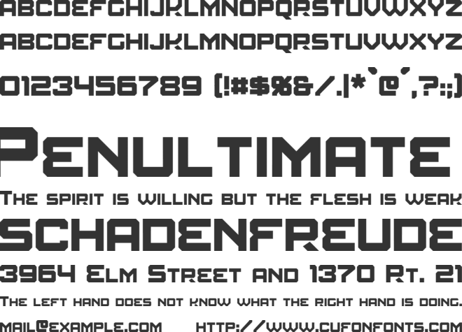 Amuro font preview