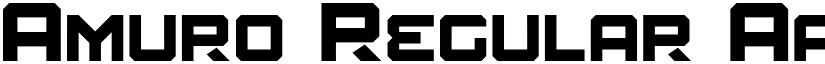 Amuro Regular font