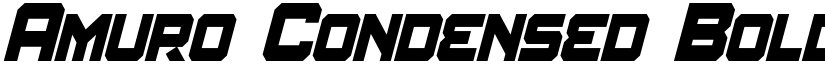 Amuro Condensed Bold Italic font