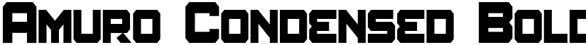 Amuro Condensed Bold font