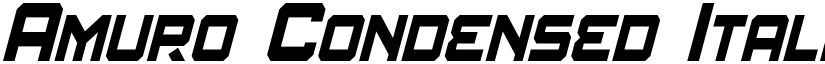 Amuro Condensed Italic font