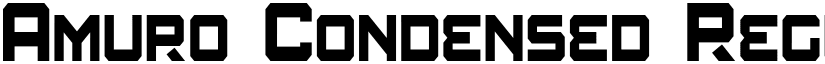 Amuro Condensed Regular font