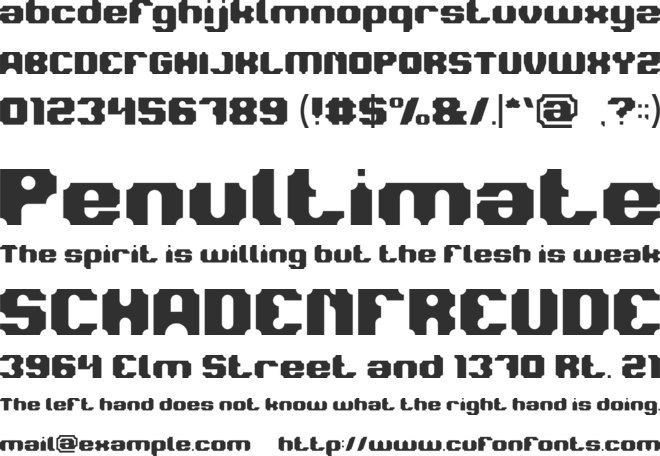 LOGOTYPE font preview