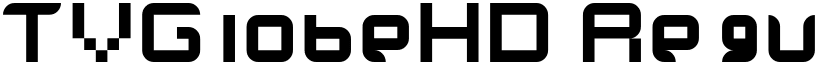 TVGlobeHD Regular font
