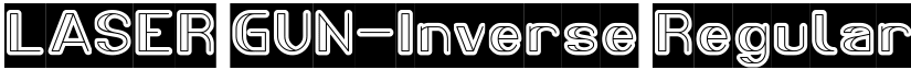 LASER GUN-Inverse Regular font