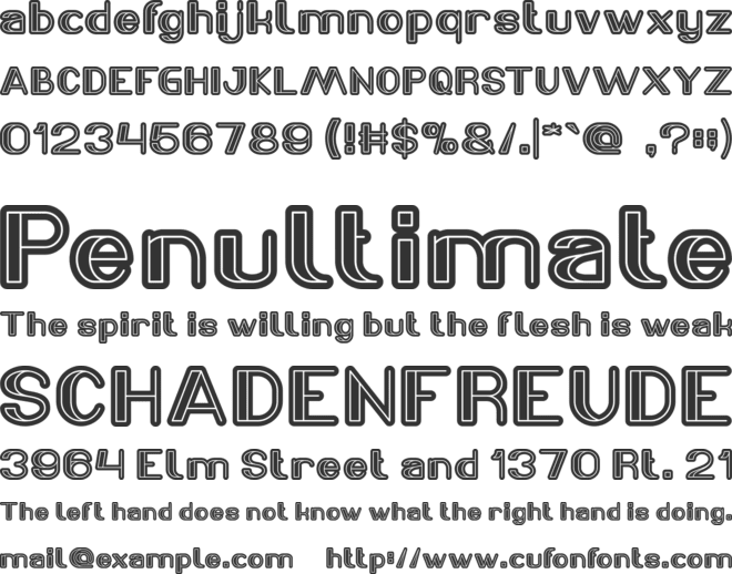 LASER GUN font preview